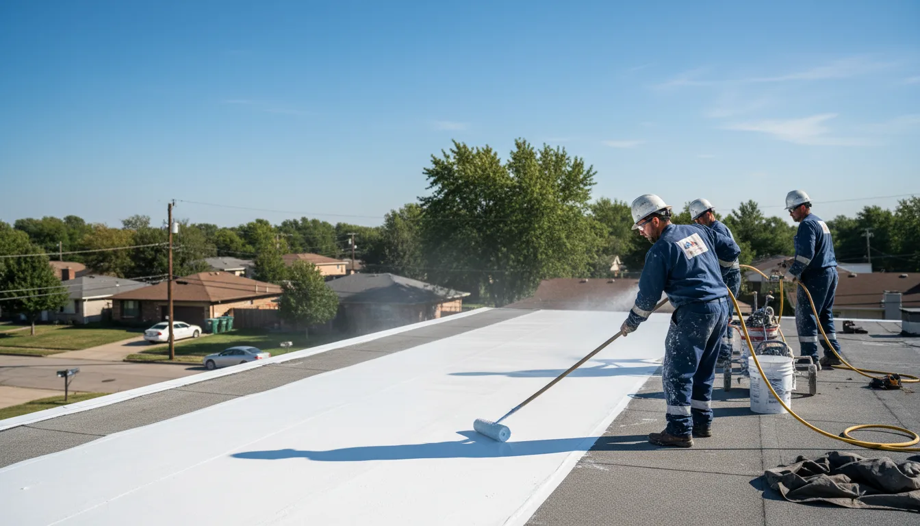 Commercial roof coating in Darwin, CA near me